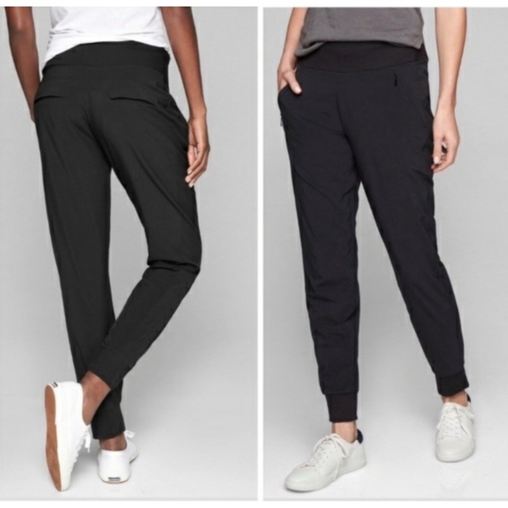 Athleta Black Track Jogger Pants